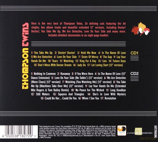Thompson Twins: The Very Best Of (digipack) [2CD]