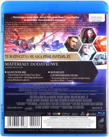 Final Fantasy XV: Gwardia Królewska [Blu-Ray]