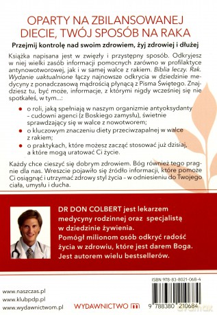 Biblia leczy. Rak. Metoda oparta na zbilansowanej diecie - Don Colbert [KSIĄŻKA]