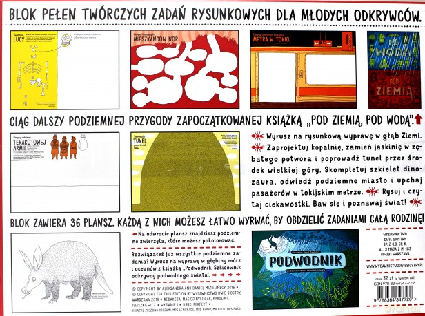 Podziemnik szkicownik. Odkrywcy podziemnego świata - Aleksandra I Daniel Mizielińscy [KSIĄŻKA]