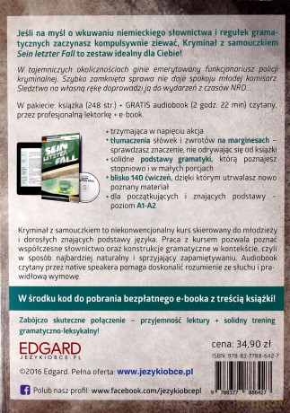 Sein Letzter Fall. Niemiecki kryminał z samouczkiem - Sandra Meyer [KSIĄŻKA DVD]