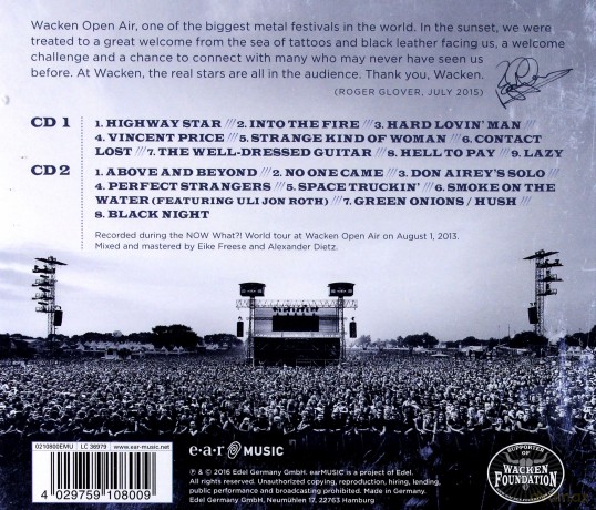 Deep Purple: From The Setting Sun In Wacken [2CD]
