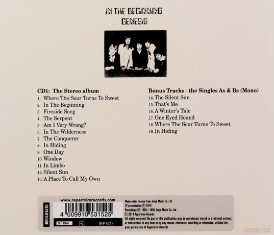 Genesis: In The Beginning [CD]