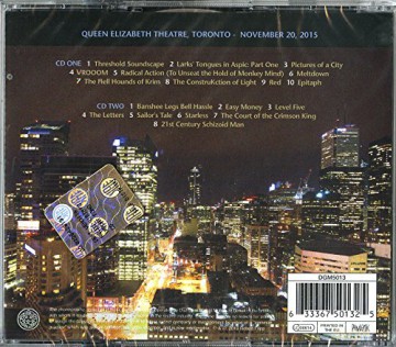 King Crimson: King Crimson Live in Toronto - November 20th 2015 [2CD]