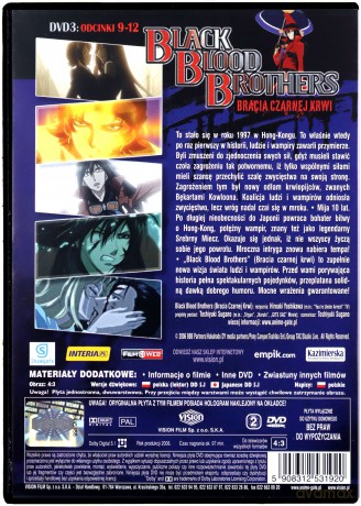 Black Blood Brothers: Bracia Czarnej Krwi 1-3 (odcinki 1-12) Pakiet [3DVD]