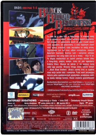 Black Blood Brothers: Bracia Czarnej Krwi 1-3 (odcinki 1-12) Pakiet [3DVD]