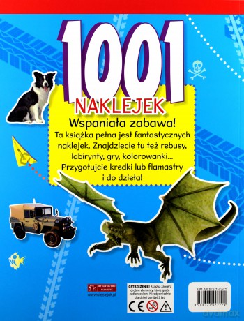 1001 naklejek. Książka aktywizująca dla chłopców [KSIĄŻKA]