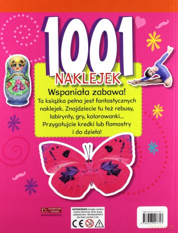 1001 naklejek.Książka aktywizująca dla dziewczynek [KSIĄŻKA]