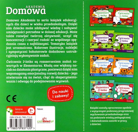 Domowa Akademia. Ćwiczenia 2-latka - Elżbieta Pietruczuk-Bogucka [KSIĄŻKA]