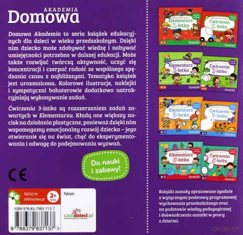 Domowa Akademia. Ćwiczenia 3-latka - Elżbieta Pietruczuk-Bogucka [KSIĄŻKA]
