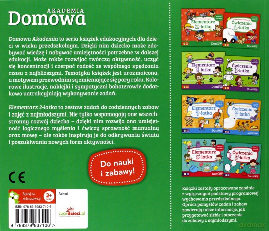 Domowa Akademia. Elementarz 2-latka - Elżbieta Pietruczuk-Bogucka [KSIĄŻKA]