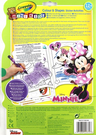 Kolorowanka Kształty i kolory Minnie