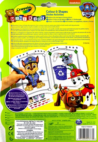Kolorowanka Kształty i kolory Psi Patrol