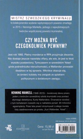 Mistrz szwedzkiego kryminału (Tom 4) Biała lwica 2 - Henning Mankell [KSIĄŻKA]