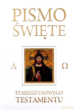 Pamiątka I Komunii Świętej. Pismo Stary Testament i Nowy Testament (białe) [KSIĄŻKA]