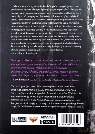 Spisek przeciwko ludzkiej rasie - Thomas Ligotti [KSIĄŻKA]
