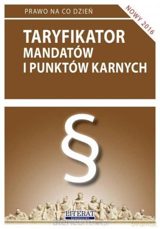 Taryfikator mandatów i pkt karnych 2016 [KSIĄŻKA]