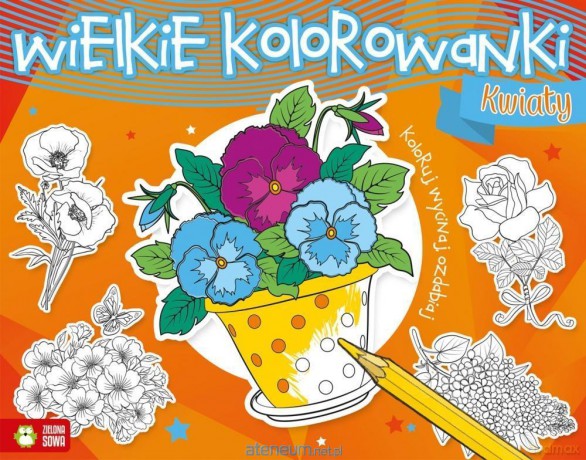Wielkie kolorowanki. Kwiaty [KSIĄŻKA]