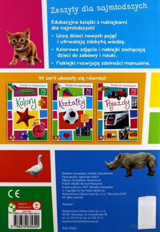 Zeszyty dla najmłodszych. Zwierzęta [KSIĄŻKA]