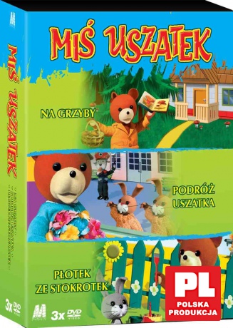 Miś Uszatek: Płotek ze stokrotek / Na grzyby / Podróż Uszatka [3DVD]
