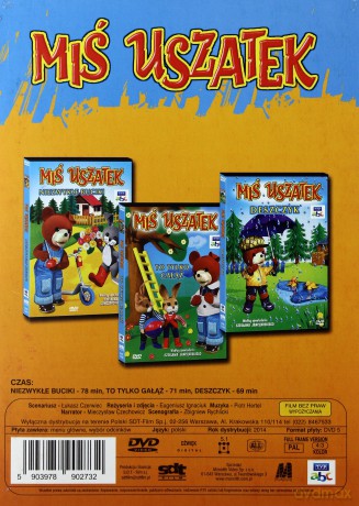 Miś Uszatek: Niezwykłe buciki / To tylko gałąź / Deszczyk [3DVD]