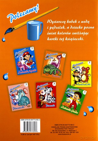 Dinusie. Kolorowanki malowane wodą [KSIĄŻKA]