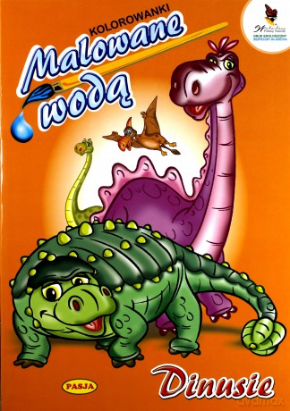 Dinusie. Kolorowanki malowane wodą [KSIĄŻKA]