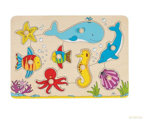 Układanka z uchwytami Podwodny świat