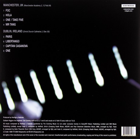 Rodrigo Y Gabriela: Rsd - Live Manchester And Dublin (RSD) [Winyl]