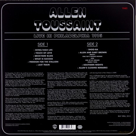 Allen Toussaint: Live In Philadelphia 1975 (RSD) [Winyl]