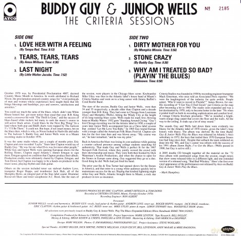 Buddy With Junior Wells Guy: The Criteria Sessions [Winyl]