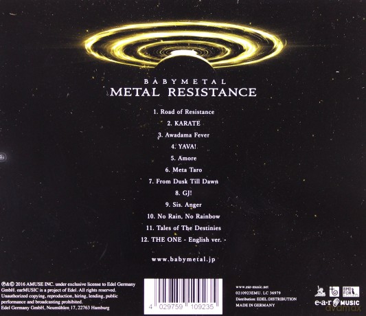 Babymetal: Metal Resistance [CD]