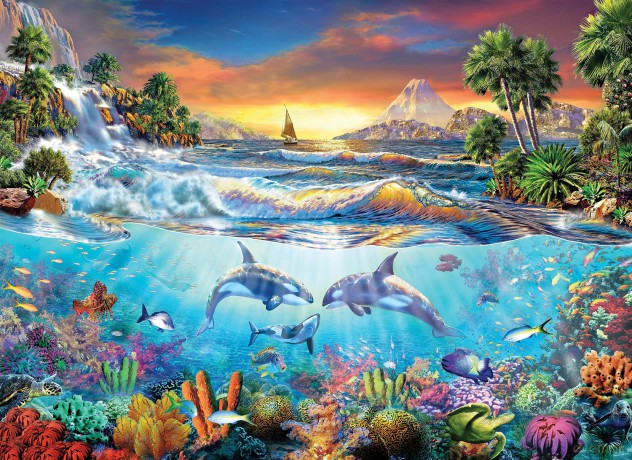 CLEMENTONI 1000 el. Under the sea [PUZZLE]