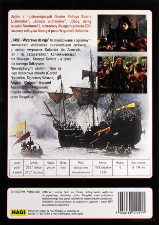 1492: Wyprawa do raju [DVD]