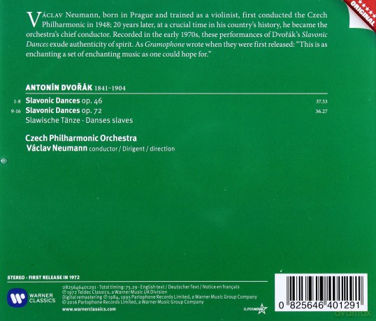Neumann: Dvorak: Slavonic Dances [CD]