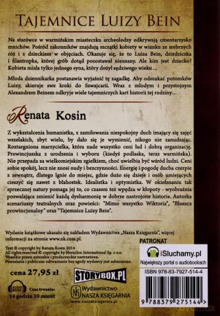 Tajemnice Luizy Bein - Renata Kosin [AUDIOBOOK] [CD-MP3]  