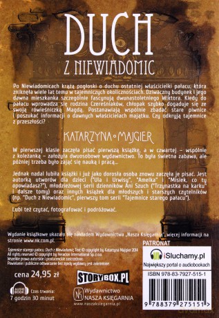 Duch Z Niewiadomic Tajemnice Starego Pałacu - Katarzyna Majgier [AUDIOBOOK] [CD-MP3]