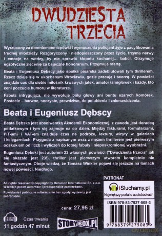 Dwudziesta Trzecia - Beata Dębska [AUDIOBOOK] [CD-MP3]