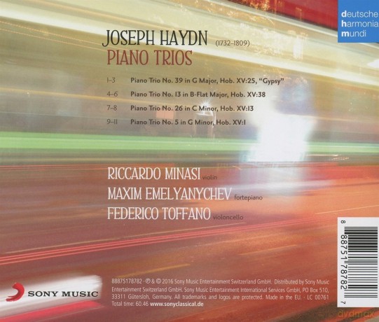 Riccardo Minasi: Haydn: Piano Trios [CD]