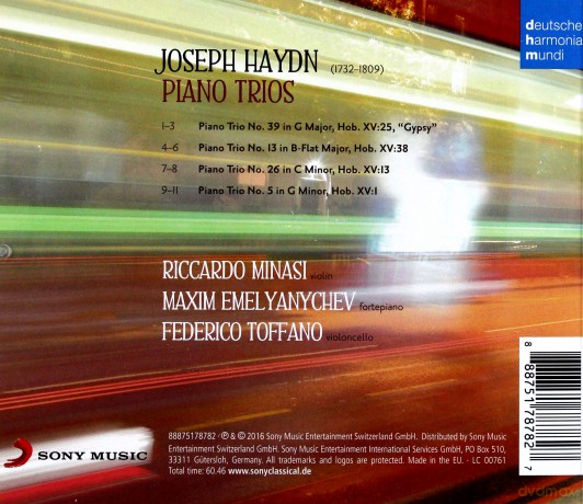 Riccardo Minasi: Haydn: Piano Trios [CD]