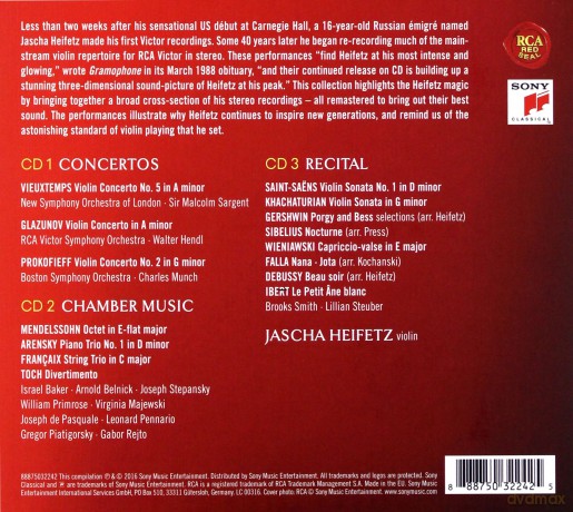 Jascha Heifetz: The Magic of Jascha Heifetz [3CD]