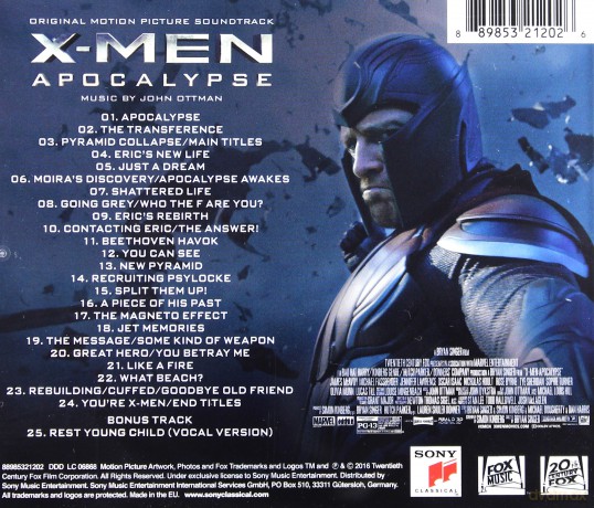 X-Men: Apocalypse soundtrack (John Ottman) [CD]