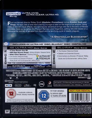Exodus: Gods and Kings (Exodus: Bogowie i królowie) [Blu-Ray 4K]+[Blu-Ray]