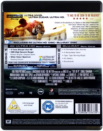 Life of Pi (Życie Pi) [Blu-Ray 4K]+[Blu-Ray]