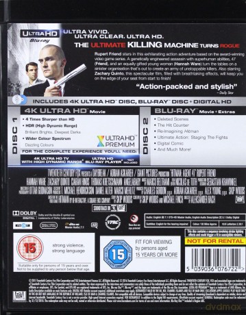 Hitman: Agent 47 [Blu-Ray 4K]+[Blu-Ray]