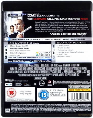 Hitman: Agent 47 [Blu-Ray 4K]+[Blu-Ray]