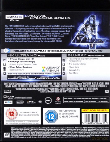 Fantastic Four [Blu-Ray 4K]+[Blu-Ray]