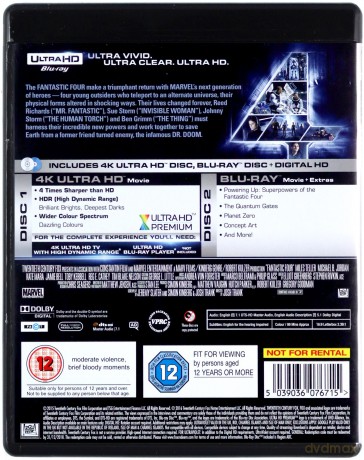Fantastic Four [Blu-Ray 4K]+[Blu-Ray]
