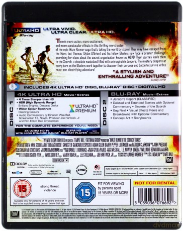 Maze Runner: The Scorch Trials (Więzień labiryntu: Próby ognia) [Blu-Ray 4K]+[Blu-Ray]