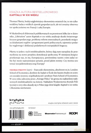 Czy można uratować Europę - Thomas Piketty (twarda) [KSIĄŻKA]